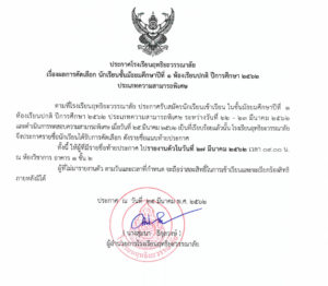 Read more about the article ประกาศผลสอบ ความสามารถพิเศษ ม.1 ปี 62