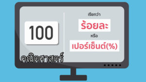Read more about the article ร้อยละ/เปอร์เซ็นต์