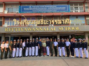 Read more about the article นักเรียนศิษย์เก่าโรงเรียนฤทธิยะวรรณาลัย ที่สอบติดโรงเรียนเตรียมทหาร มาให้ความรู้และแนะแนวทางการศึกษาต่อให้กับน้องๆ ที่สนใจ
